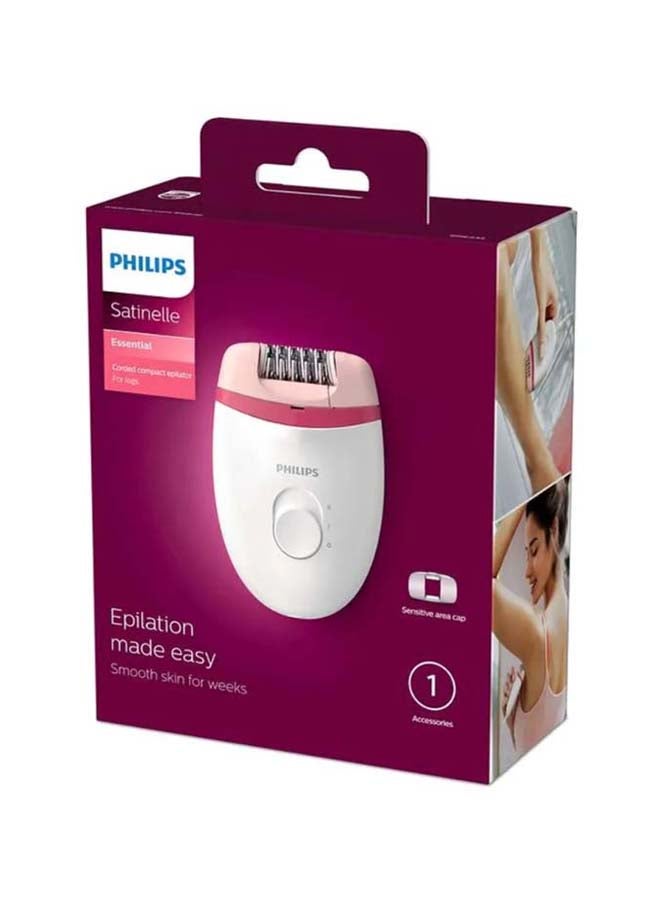 Philips BRE235/00 Satinelle Essential Corded Epilator White/Pink - Image 2
