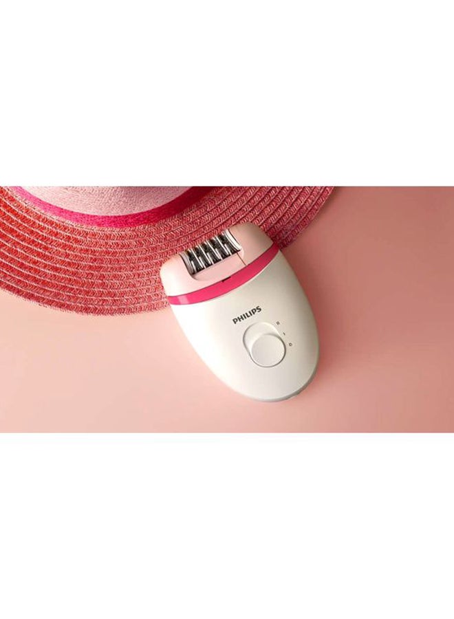 Philips BRE235/00 Satinelle Essential Corded Epilator White/Pink - Image 4