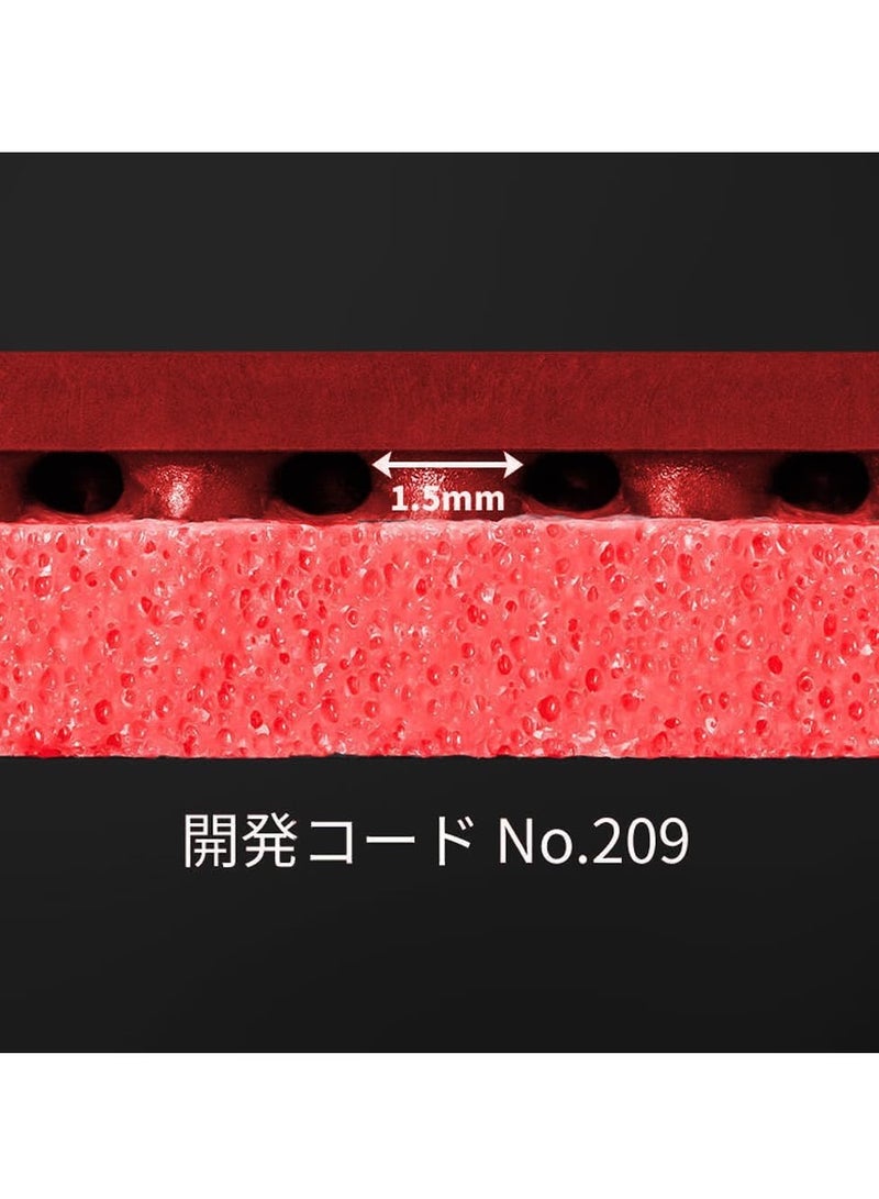 Butterfly Dignics 09C Table Tennis Rubber Inverted Professional Butterfly Table tennis Rubber Red (2.1mm) 4906901203310 - Image 5