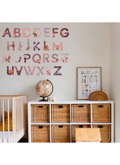 Animal Alphabet Wall Decals Bohemian 26 Letters Wall Decals Adhesive Abc Wall Sticker Cute Large Alphabet Wall Decals For Kids Toddler Nursery Home School - pzsku/Z8C2A4173675802B7CCF6Z/45/_/1693484719/0b8e6820-a404-42a6-9d60-5374520ecaa2