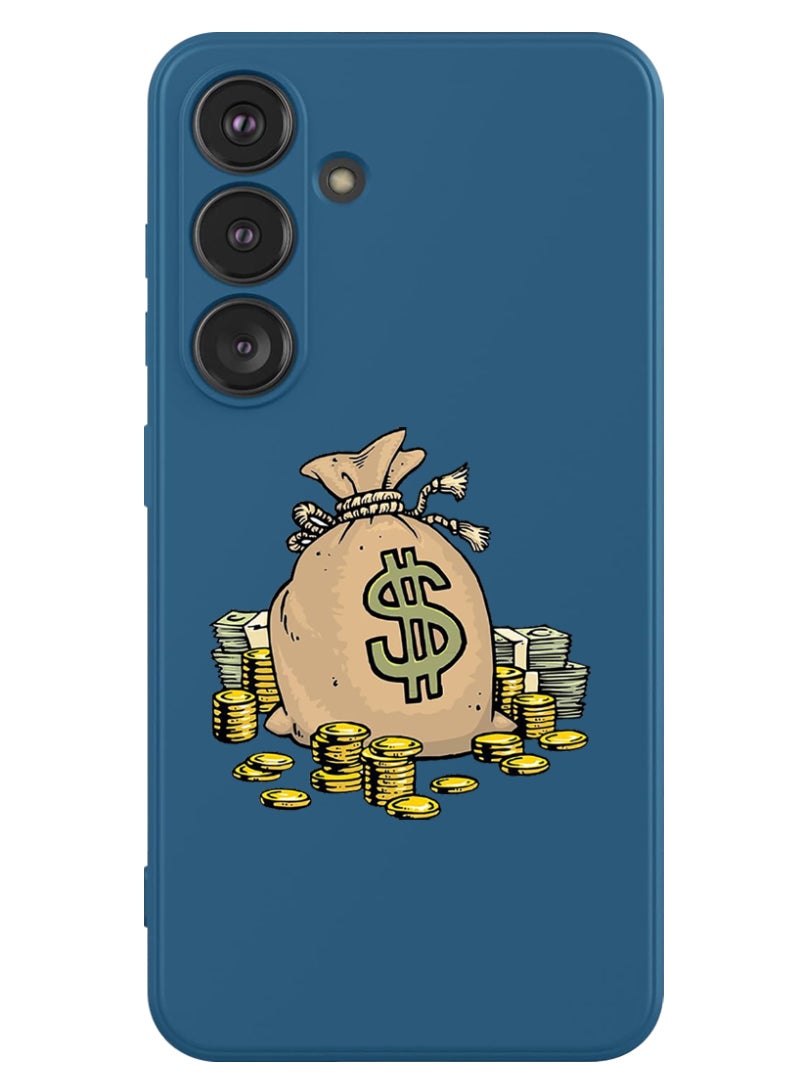Theodor Protective Slim Fit Case Liquid Silicone Cover with Full Body Protection Anti-Scratch Shockproof Case For Samsung Galaxy S24 (Blue) - Donald duck - Image 1