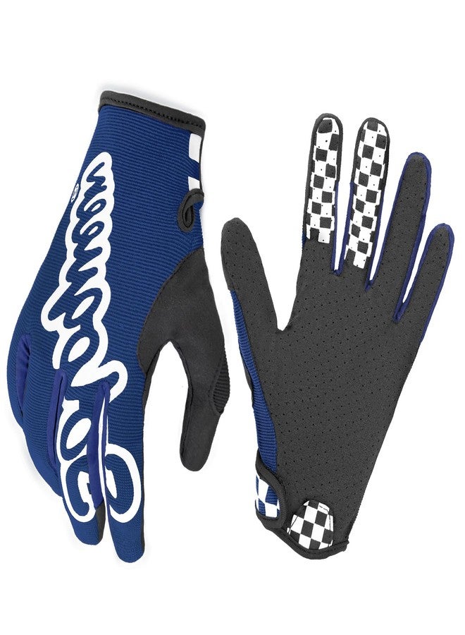SOLO QUEEN Sim-Racing Gloves for Steering Wheel Simulators (Blue,L) - Image 1