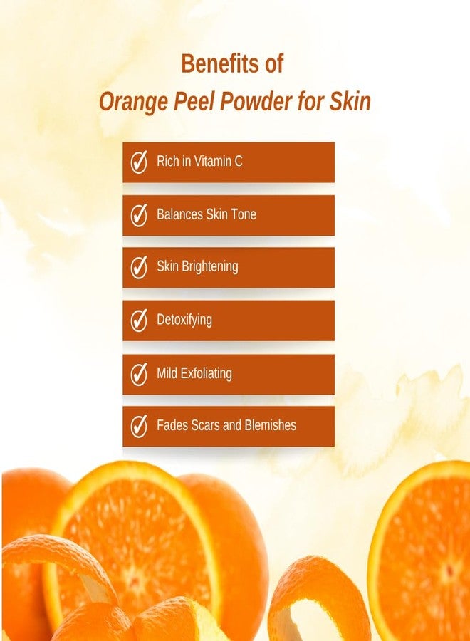 Vriksha Veda Orange Peel Powder & Rose Petals Powder with Coconut Bowl | 100% Natural Face Pack Combo | Skin Brightening, Tan Removal & Glow | Chemical-Free Skincare Set (100g Each) - Image 2