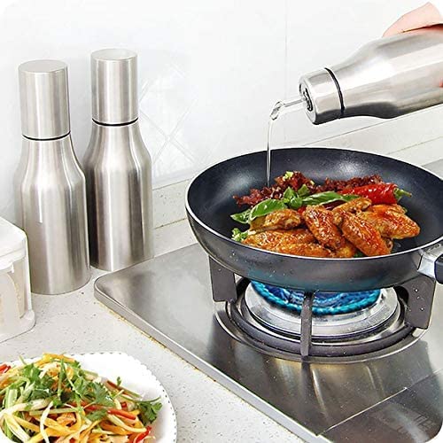 Niralasa Niralasa Stainless Steel 1000 ml Oil Dispenser Bottle Oil Pot Dust and Leak Oil Container with nozzle - Image 1