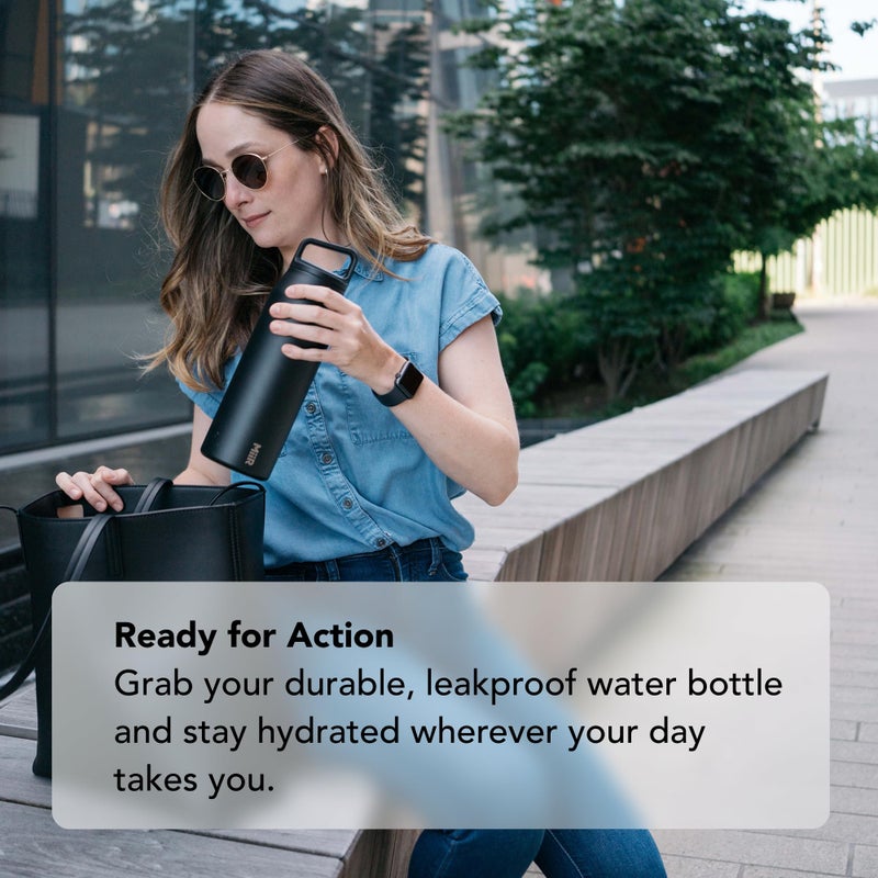 MiiR Wide Mouth Water Bottle - 32oz Insulated Water Bottle in Stainless Steel with Double Wall Vacuum Insulation, Leakproof Design, Keeps Drinks Hot or Cold - Image 4