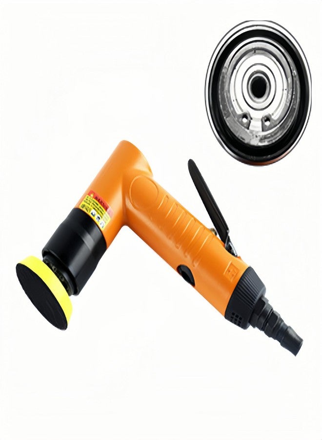KZU Mini Random Orbital Sander, 22000RPM Small Hand Air Sander, Pneumatic Polisher Tool with 1''/ 2''/ 3'' Sanding Pads & 30PCS Sand Papers for Woodworking Air Angle Grinder - Image 5