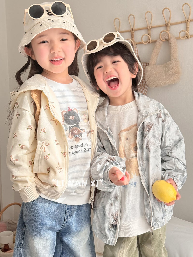 Children'S Camouflage Lightweight Sunscreen Coat 2025 Spring Kids' Tie-Dye Parachute Pants All-Match Niche Base Shirt - Image 4