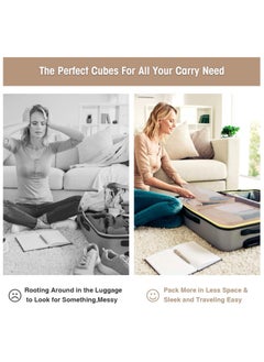 Arabest Packing Cubes for Suitcase, 8 Set Packing Cubes, Luggage Travel packing Organizers Storage Bags Multifunctional Clothing Sorting Packages for Travel Accessories  - Image 5