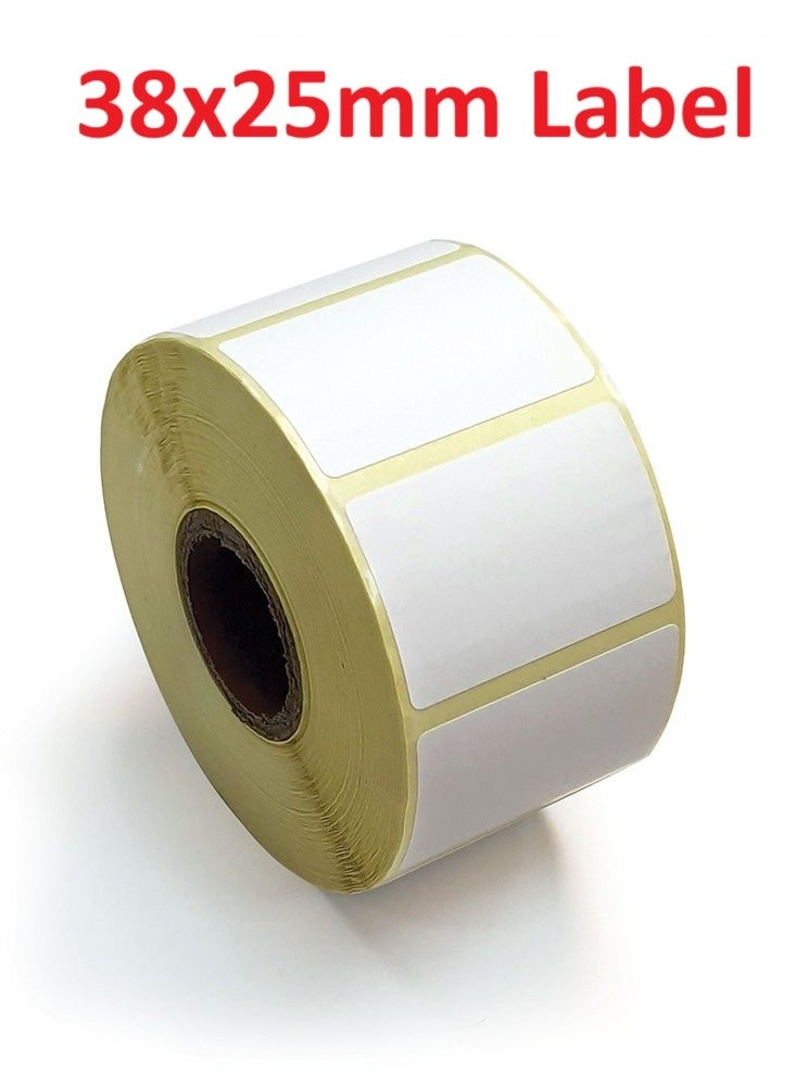 ديسيجيباك ملصقات باركود دي سي جي باك، ملصقات حرارية مباشرة بحجم 1.49 × 0.98 بوصة، 1000 ملصق في كل لفة (38 مم × 25 مم) مستخدمة لطباعة ملصقات الشحن، علبة مكونة من 1 - Image 1