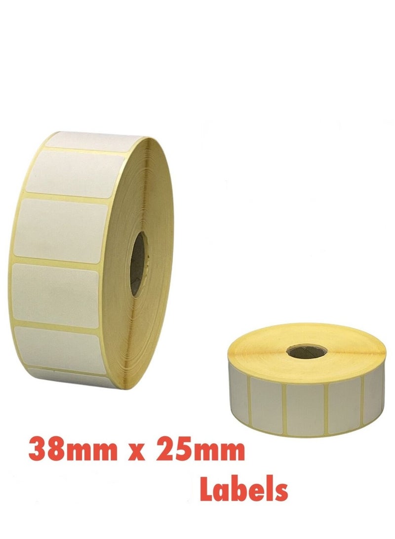 ديسيجيباك ملصقات باركود دي سي جي باك، ملصقات حرارية مباشرة بحجم 1.49 × 0.98 بوصة، 1000 ملصق في كل لفة (38 مم × 25 مم) مستخدمة لطباعة ملصقات الشحن، علبة مكونة من 1 - Image 4