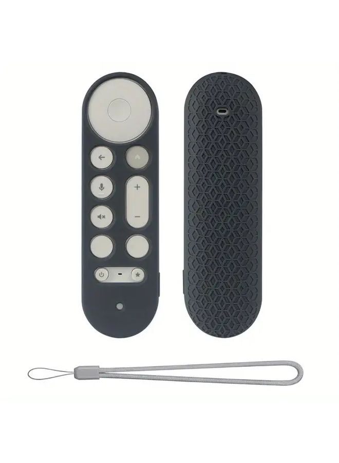 Blue Silicone Protective Case for 2024 New Google TV Streamer 4K Remote Control - Image 1