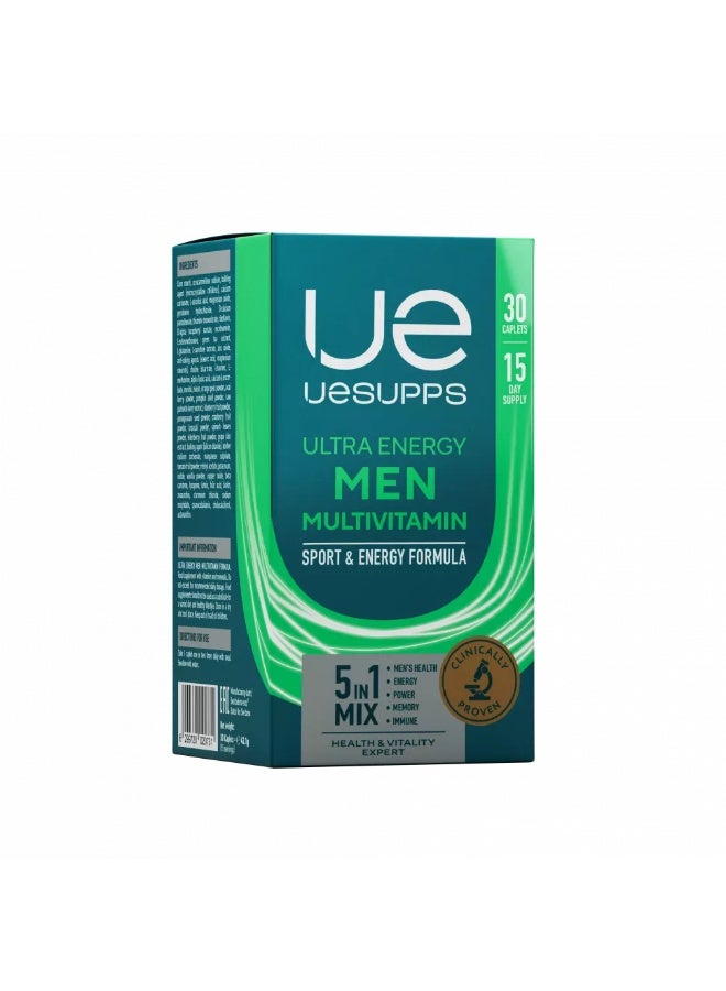 جي ام بي تركيبة الفيتامينات المتعددة فائقة الطاقة للرجال، 30 قرصًا - Image 2