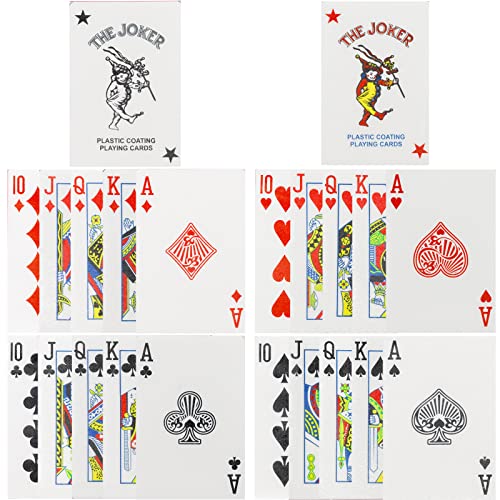 Morofme Edible Poker Cake Toppers 22Pcs Playing Cards Poker Cake Decoration Edible Casino Cupcake Toppers Wafer Playing Card Game Cake Decoration for Vegas Casino Night Party Supplies - Image 1