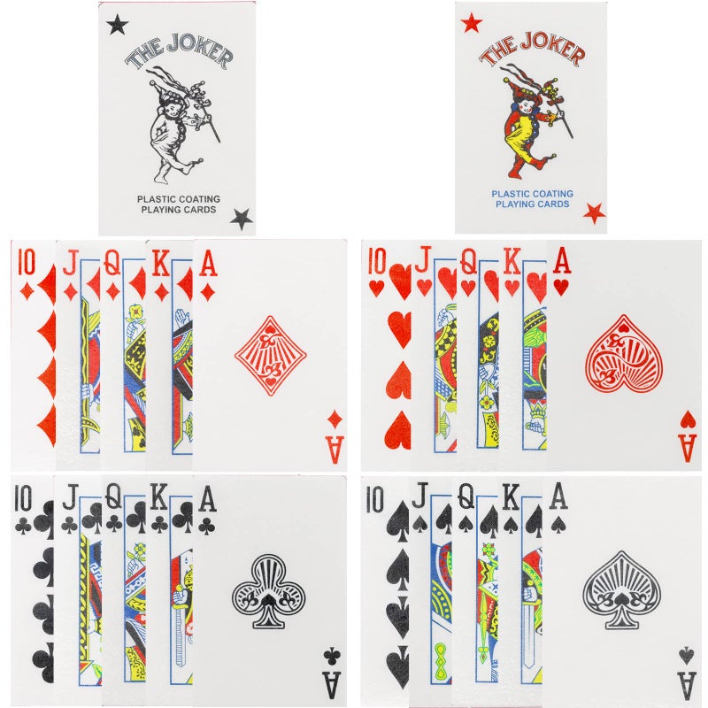 Morofme Edible Poker Cake Toppers 22Pcs Playing Cards Poker Cake Decoration Edible Casino Cupcake Toppers Wafer Playing Card Game Cake Decoration for Vegas Casino Night Party Supplies - Image 2
