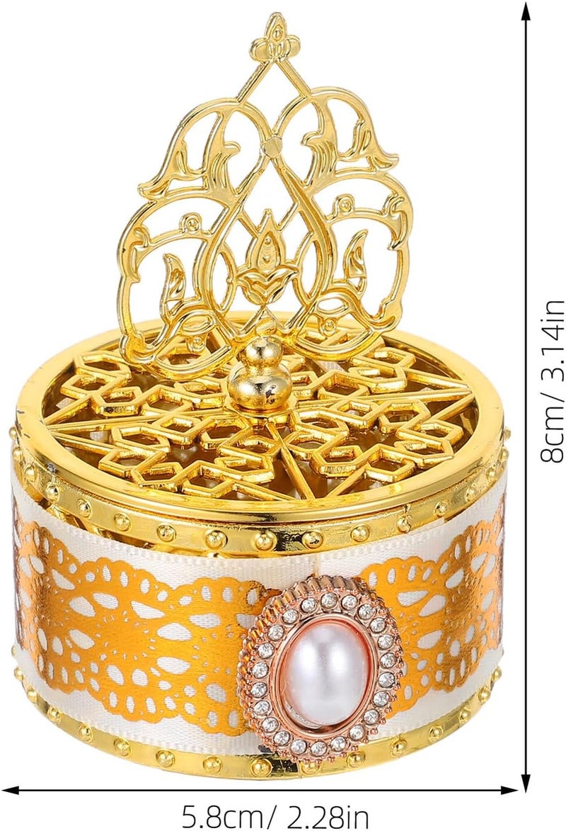 DIYEAH Ramadan Eid Mubarak Candy Boxes 6pcs Plastic Treat Containers Middle East Wedding Favor Storage round Food Boxes for Party and Celebration - Image 2