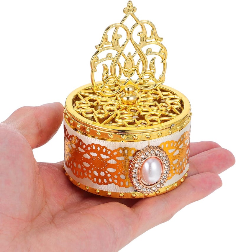 DIYEAH Ramadan Eid Mubarak Candy Boxes 6pcs Plastic Treat Containers Middle East Wedding Favor Storage round Food Boxes for Party and Celebration - Image 4