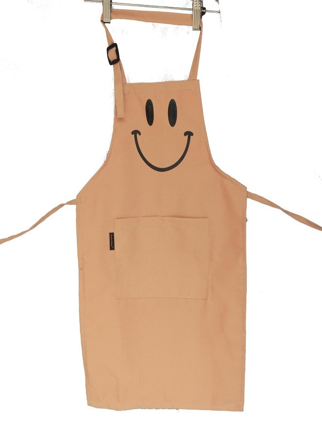 Switchon Polyester Waterproof Adjustable Kids Multi purpose Cooking Apron with a chef cap School Apron - for 6 years to 11 years Proudly made in india (Beige) - Image 5