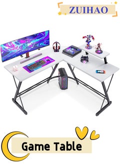 ZUIHAO Home Office Computer Table L Shaped Corner Desk 130cm  - Image 1