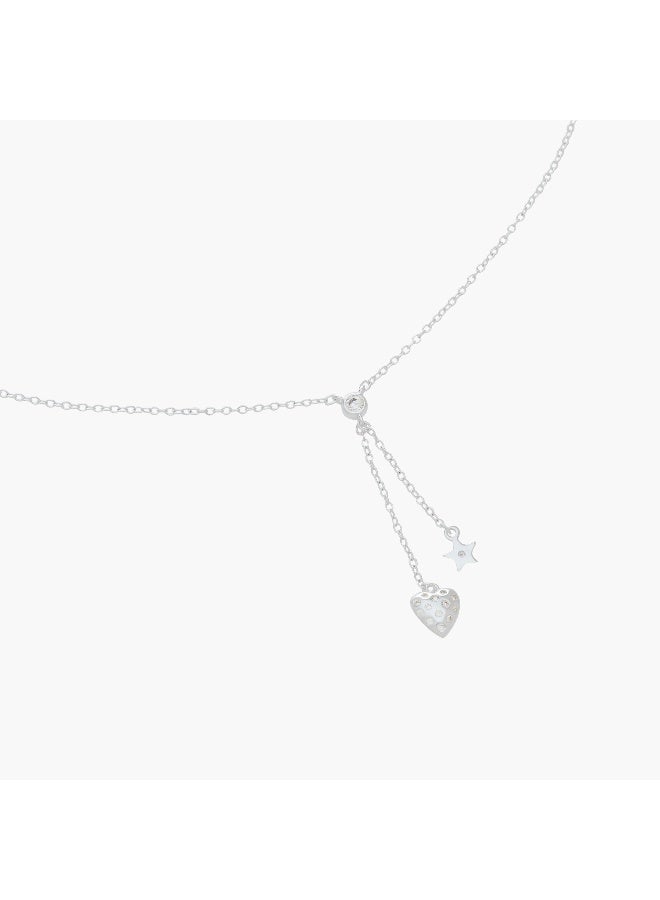 LIFESTYLE Silver Tone Pendant Necklace - Image 4