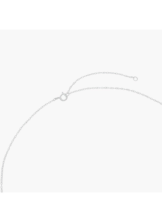 LIFESTYLE Silver Tone Pendant Necklace - Image 3