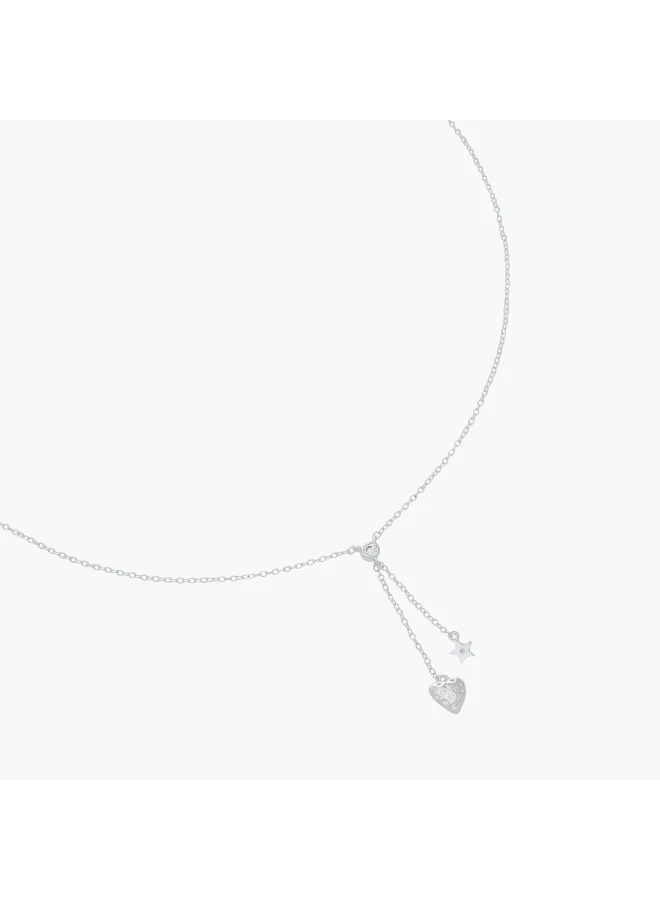 لايف ستايل Silver Tone Pendant Necklace