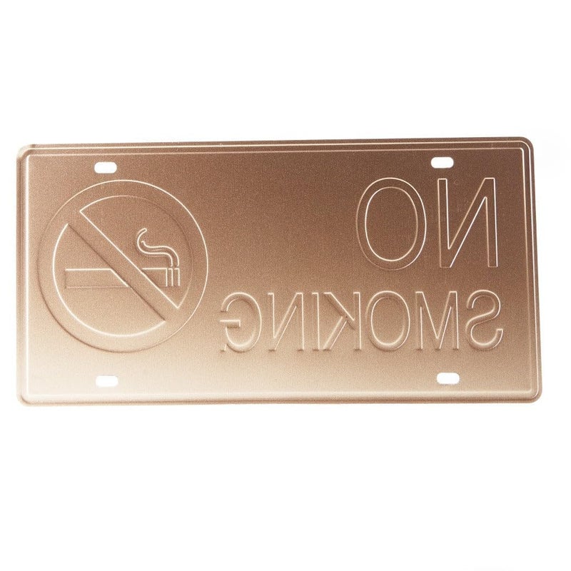 Eazywagon No Smoking Yellow Multipurpose Metal Signs - License Wall Plate, Decorative Car Tag - Ideal for Cafe, Restaurant, Shop, Home, Hotel, Club, Office, Living Area - Image 3