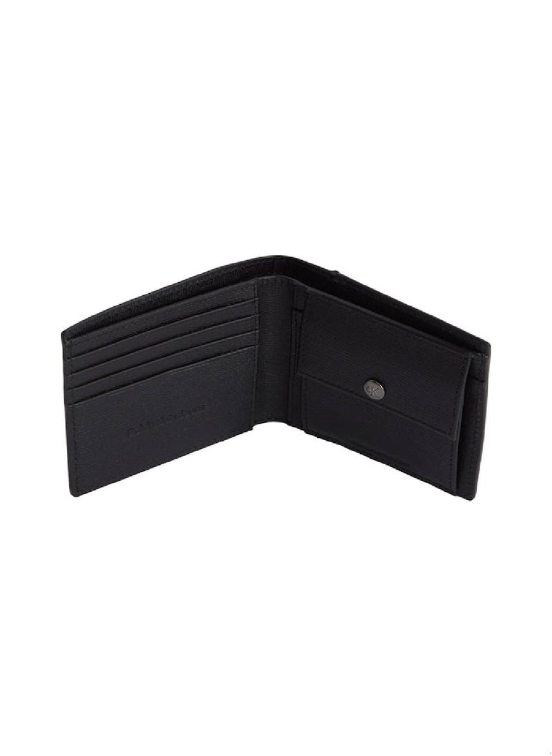Calvin Klein Jeans Men's Bifold Wallet - Leather, Black  - Image 3