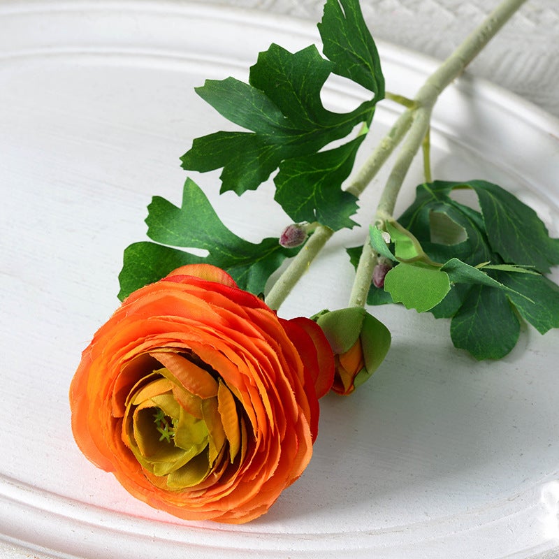 Generic Vintage European Lotus Artificial Flower Decoration Orange 