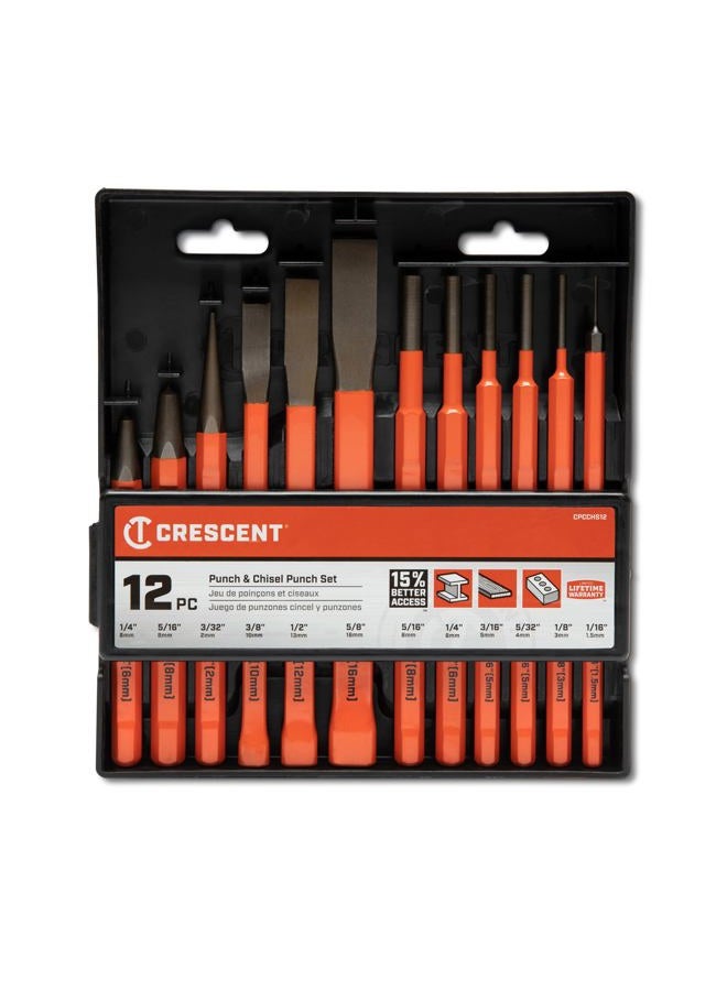 Crescent 12 Piece Set, Punch & Chisel - CPCCHS12 - Image 4