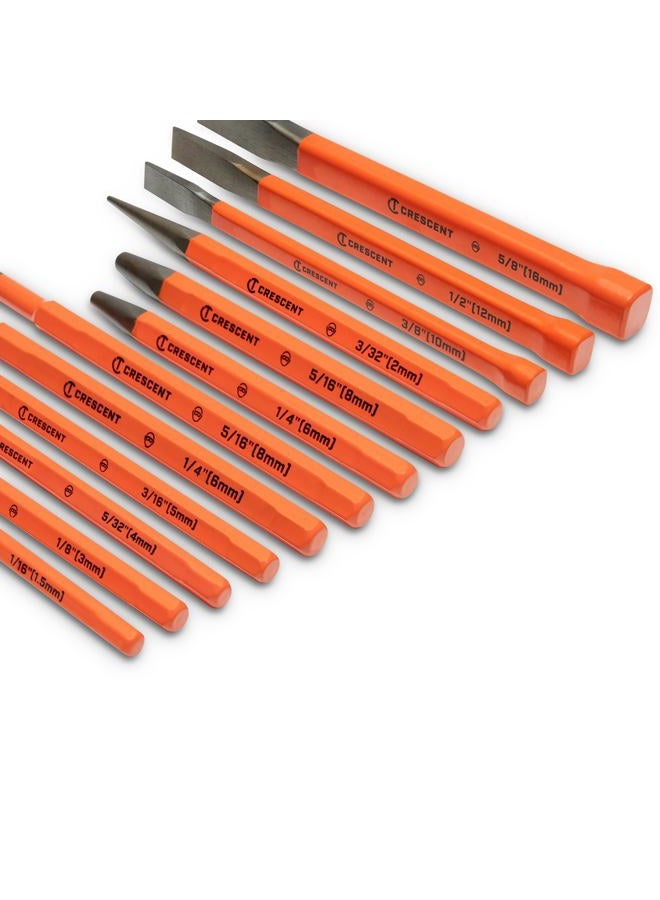 Crescent 12 Piece Set, Punch & Chisel - CPCCHS12 - Image 3