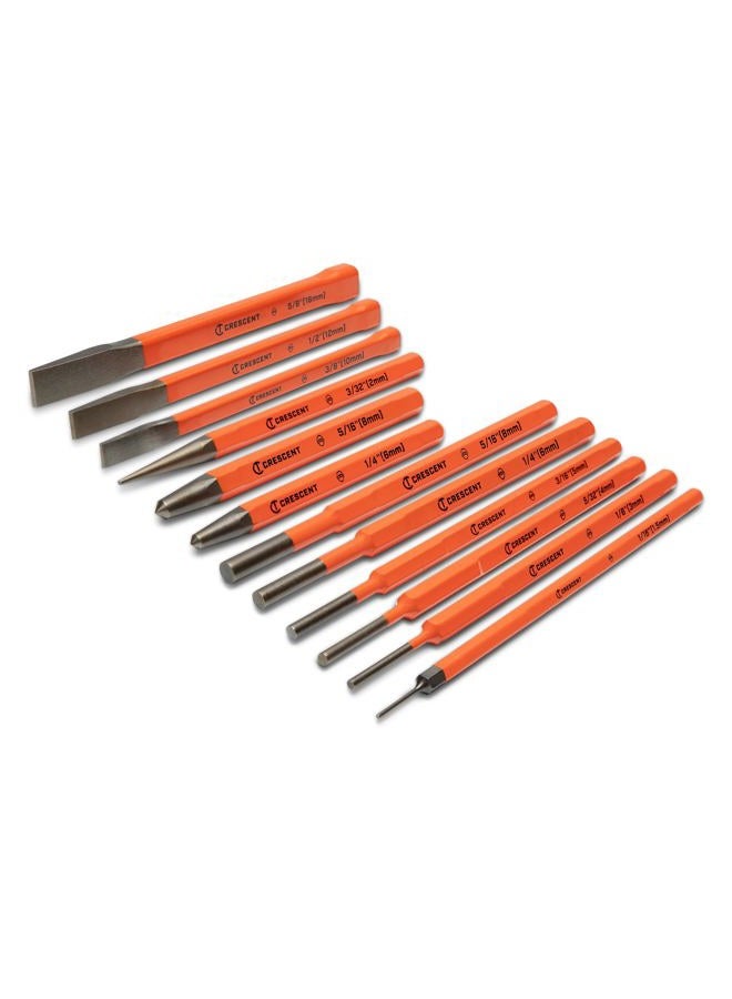 Crescent 12 Piece Set, Punch & Chisel - CPCCHS12 - Image 1