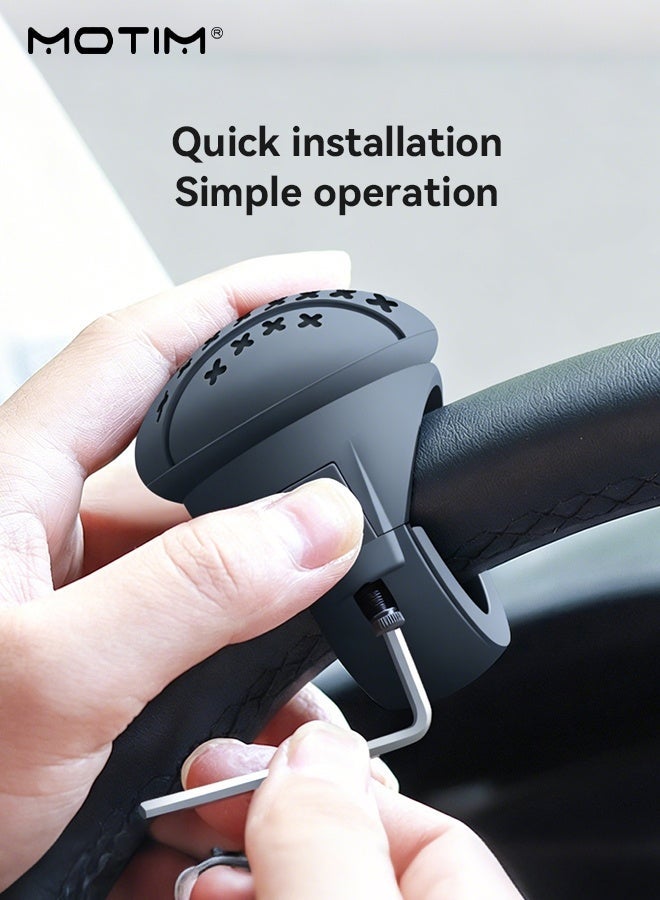Motim 360° Rotating Steering Wheel Push Ball, Non-Slip Car Power Handle Steering Wheel Spinner, Multi-Function One-Hand Steering Assist - Image 4
