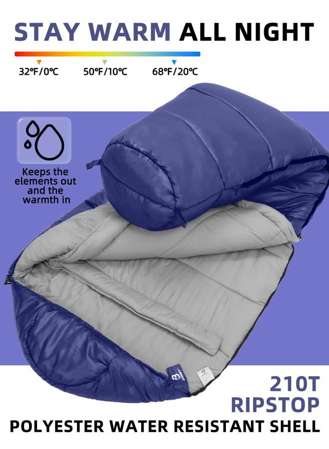 Bessport Mummy Sleeping Bag | 15-45 ℉ Extreme 3-4 Season Sleeping Bag for Adults Cold Weather– Warm and Washable, for Hiking Traveling & Outdoor Activities - Image 3