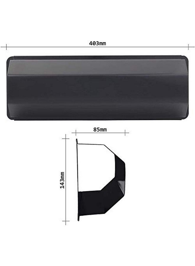 INDIAN DECOR. 2950 Wall Mounted, Newspaper Holder, Magazine Rack, Outdoor Newspaper Holder - Black(Metal) - Image 4