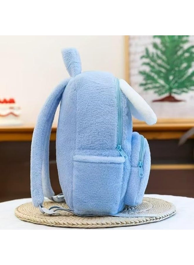 Velvet school bag for children, boys and girls | Cartoon print bag suitable for nursery and kindergarten | Lightweight backpack for toddlers, ideal for nursery, outings and travel, a great birthday gift for children - Image 2