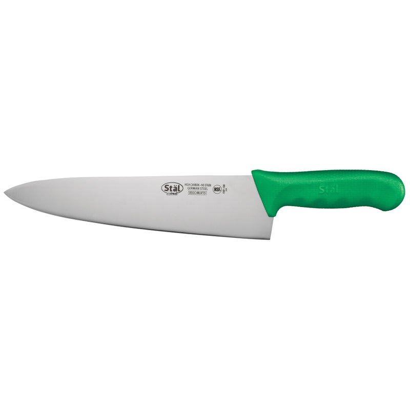 Winco 10 CommercialGrade Chefs Knife with German Steel Blade Green