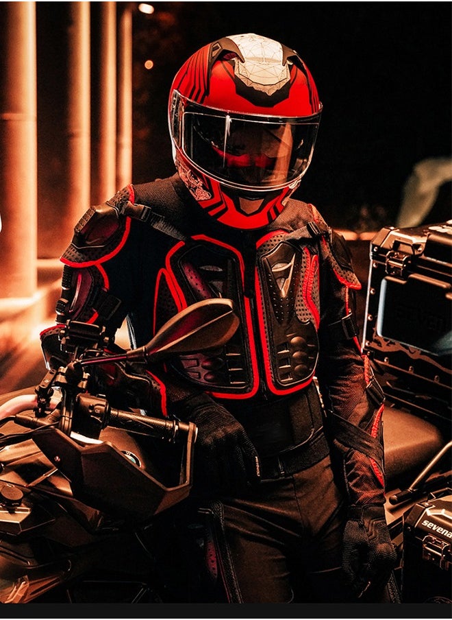 Bukela - Motorcycle Safety Jacket: CE-Certified Armor with Removable Pads & Ventilation - Bike Safety Gear for Off-Road, Racing, Skating CE-Certified Safety Armor - Image 1