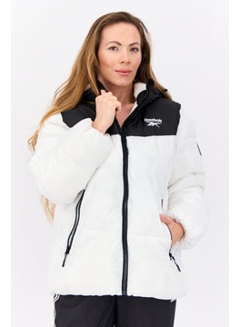Reebok Women Sportswear Fit Outdoor Jacket, White  - Image 4