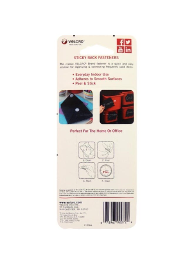 Velcro Sticky Back Adhesive Back Fastener Square22 X 22 mm Black - Image 2