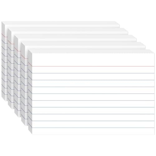 Ciphyfee Index Cards 4x6, 200 Sheets, Ruled White Flash Cards for Effective Studying and Note-Taking, Premium Note Cards, Essential School Supplies for College & Office, Home Organization & Study Supplies - Image 1