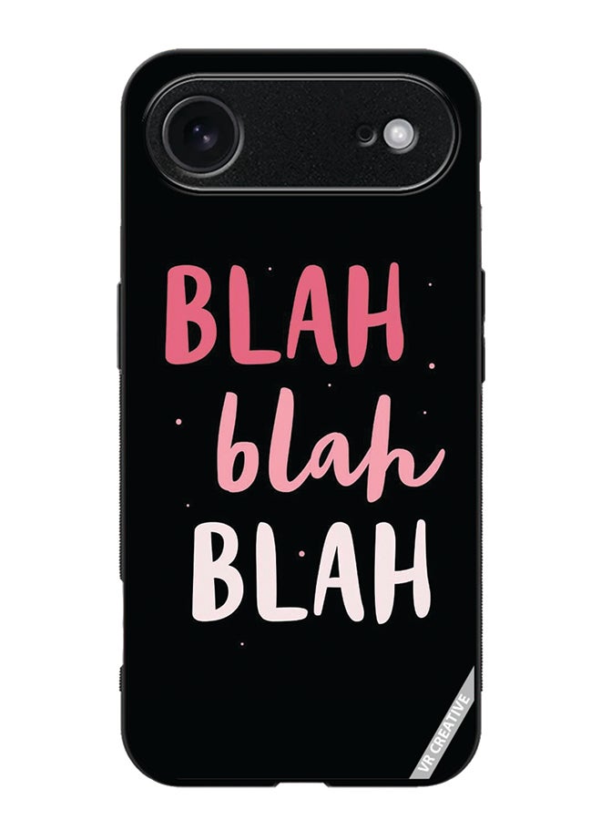 Protective Case Cover For Apple iPhone 17 Air Blah Blah Blah Design Multicolour