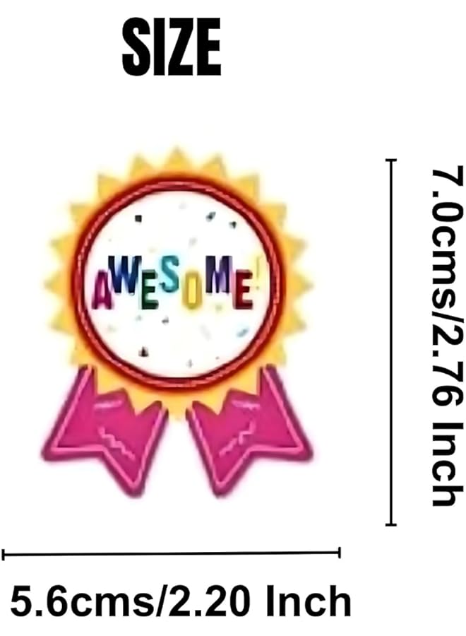 erorex 100Pcs Reward Stickers For Kids Incentive Stickers With 6 Medal Designs Teacher Supplies For Classroom Motivational Stickers For Students With Encouraging Words - Image 4