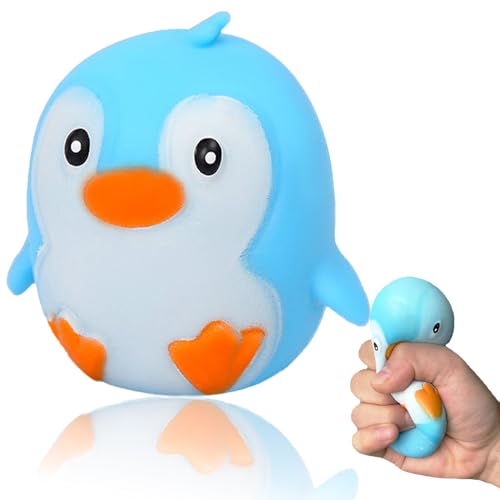 AiSiXin Penguin Squishy Toys Animal Stress Balls for Adults Dough Squeeze Ball Fidget Toys Squishy Ball for Boys Girls Gifts Squeeze Toys for Kids Party Favors and Decorations Ideal for Autism ADHD - Image 1