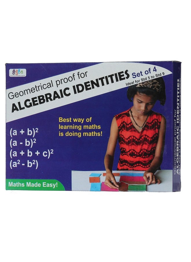 Kutuhal Kutuhal Algebraic Identities and Its Geometrical Proof Puzzle and Board Game Innovative Math Made Easy Series Educational School Project DIY Kit  - Image 1