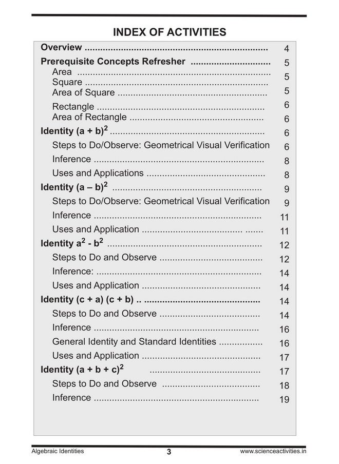 Kutuhal Kutuhal Algebraic Identities and Its Geometrical Proof Puzzle and Board Game Innovative Math Made Easy Series Educational School Project DIY Kit  - Image 5