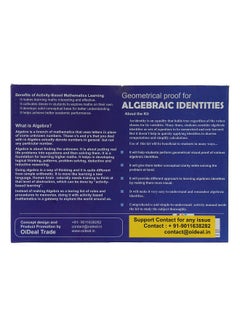 Kutuhal Kutuhal Algebraic Identities and Its Geometrical Proof Puzzle and Board Game Innovative Math Made Easy Series Educational School Project DIY Kit  - Image 2