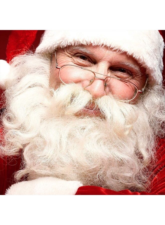 mehron Makeup Crepe Hair 12-inch Braid (White) - Image 2