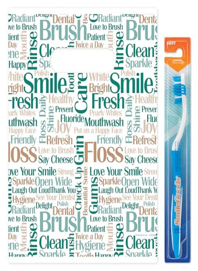 Practicon Tooth Talk Dental Giveaway Bags, 8" x 10", 100 Pack - Image 3