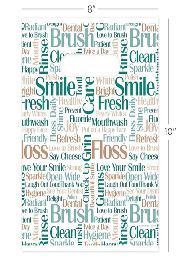 Practicon Tooth Talk Dental Giveaway Bags, 8" x 10", 100 Pack - Image 4