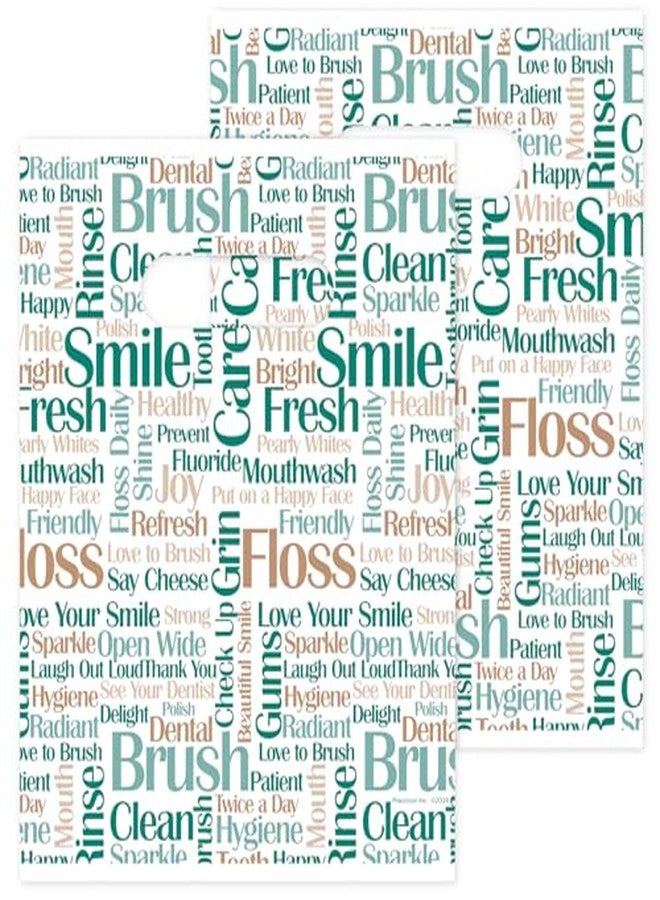 Practicon Tooth Talk Dental Giveaway Bags, 8" x 10", 100 Pack - Image 2